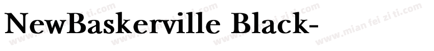 NewBaskerville Black字体转换